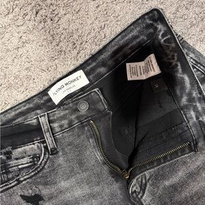 Flying Monkey Black Jean Shorts